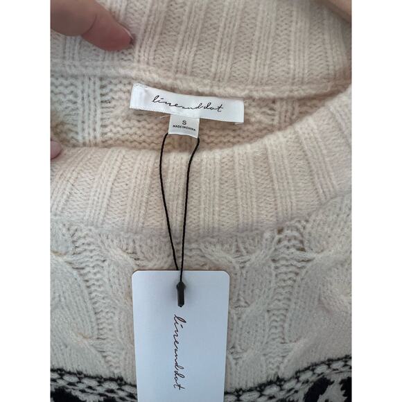 Line and Dot Montana Faire Isle Sweater, Size Small, NWT - Picture 2 of 9